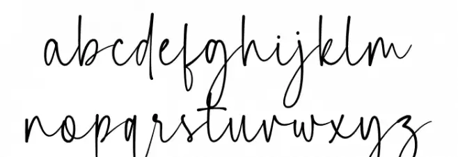 Jesyta Schriftart Kleinbuchstaben