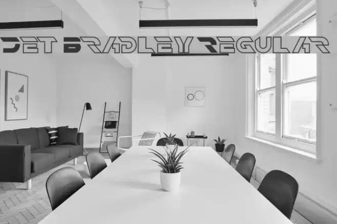 Jet Bradley Regular Font examples