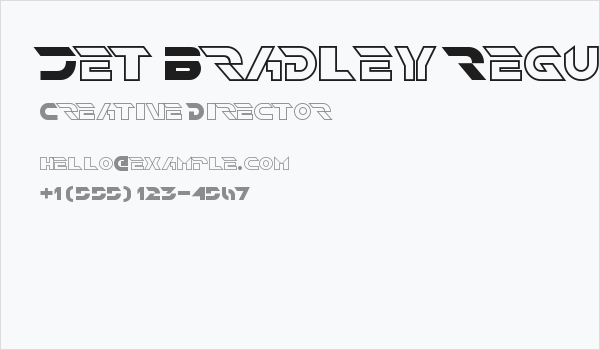 Jet Bradley Regular Business Card