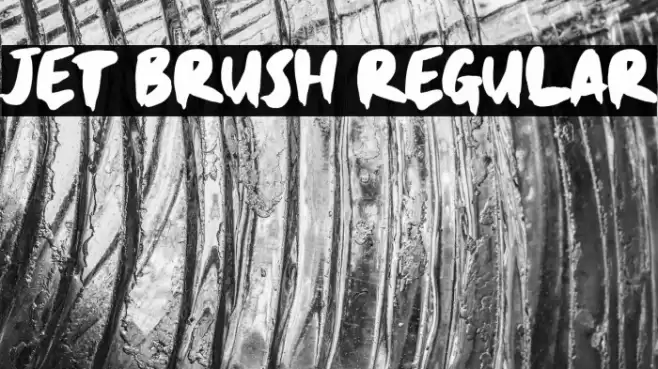 Jet Brush Regular Font examples