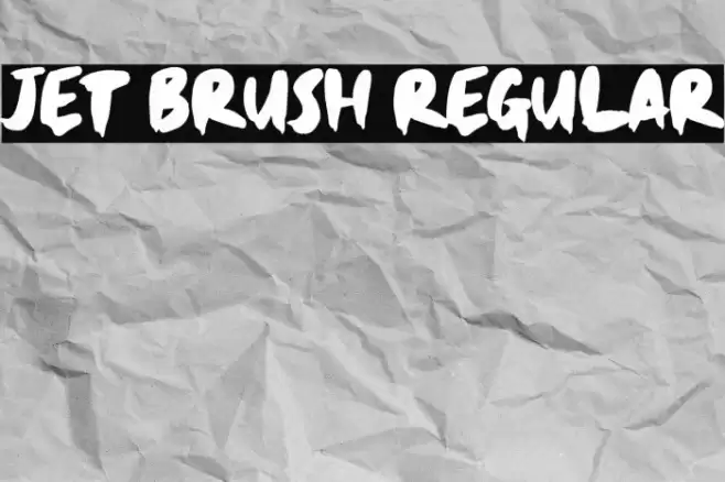 Jet Brush Regular Font examples