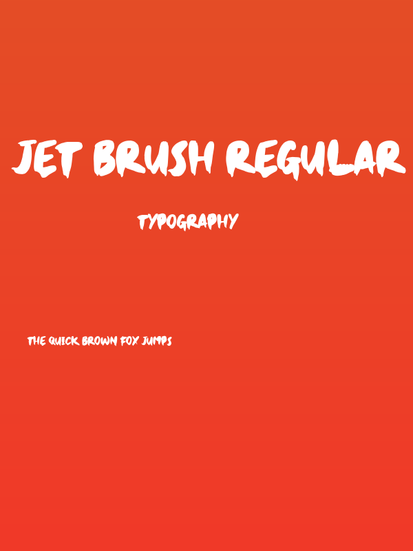 Jet Brush Regular Poster