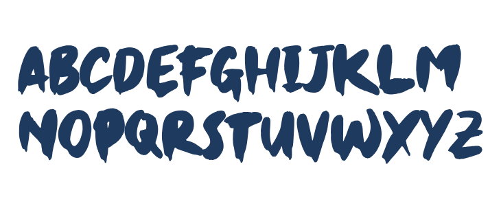 Jet Brush Regular Lowercase