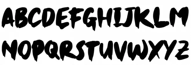 Jet Brush Regular خط أحرف صغيرة