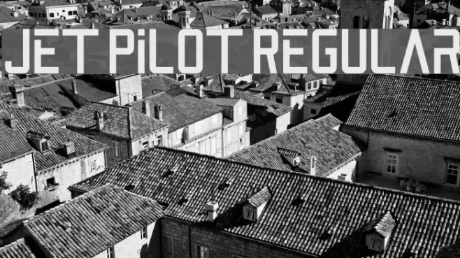 Jet Pilot Regular Font examples