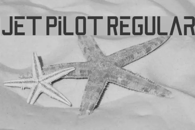 Jet Pilot Regular Font examples