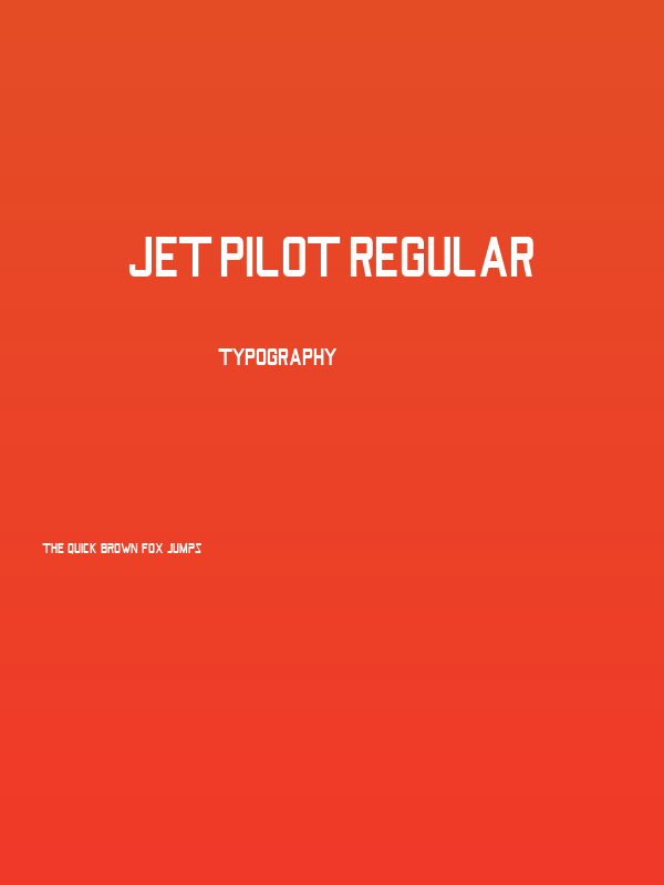 Jet Pilot Regular Poster