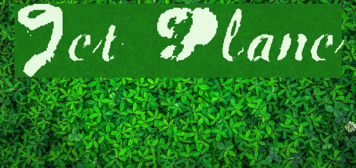 Jet Plane Font examples