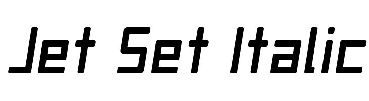 Jet Set Italic  font caratteri gratis