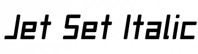 Jet Set Italic  Скачать бесплатные шрифты