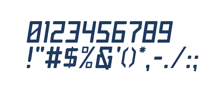 Jet Set Italic Other Characters