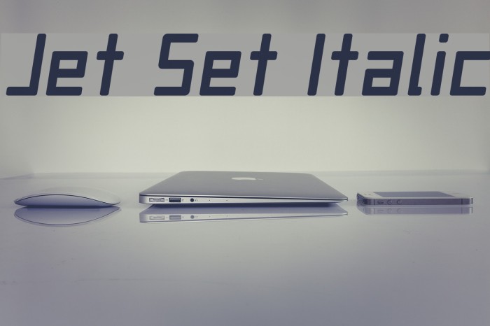 Jet Set Italic Example 1