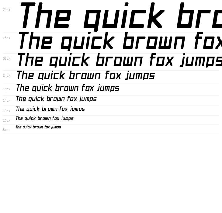 Jet Set Italic Waterfall