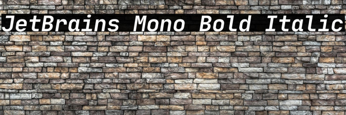 JetBrains Mono Bold Italic Example 1