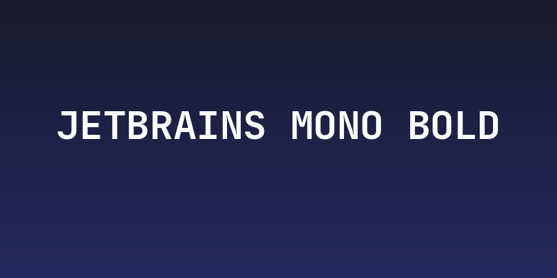 JetBrains Mono Bold Social Header
