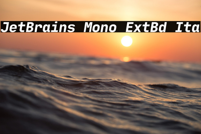 JetBrains Mono ExtBd Ita Example 3