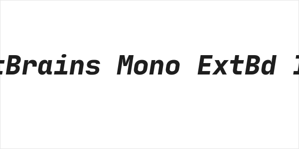 JetBrains Mono ExtBd Ita Logo