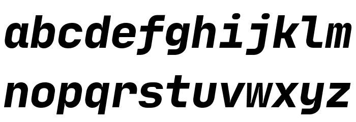 JetBrains Mono ExtBd Ita Font LOWERCASE