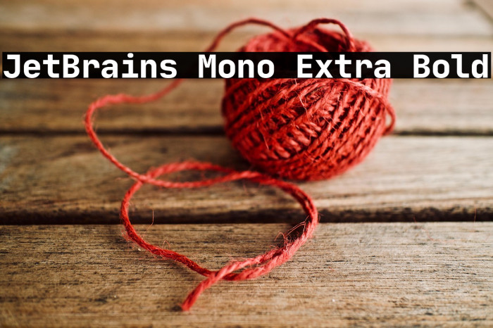 JetBrains Mono Extra Bold Example 1