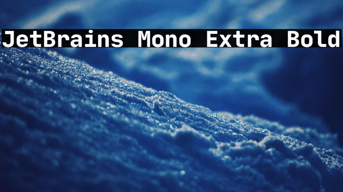 JetBrains Mono Extra Bold Example 3