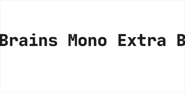 JetBrains Mono Extra Bold Logo
