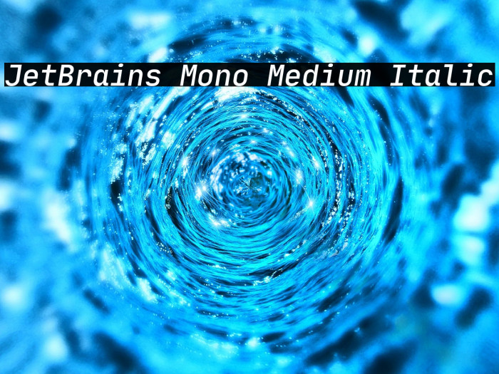JetBrains Mono Medium Italic Example 3