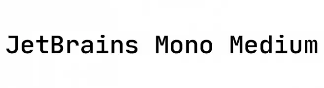 JetBrains Mono Medium 