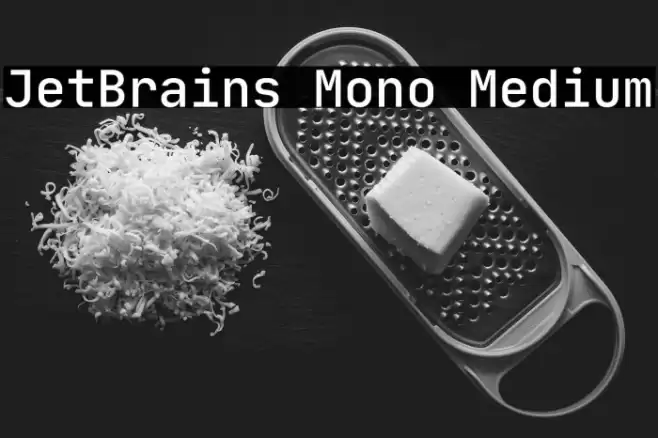 JetBrains Mono Medium Font examples