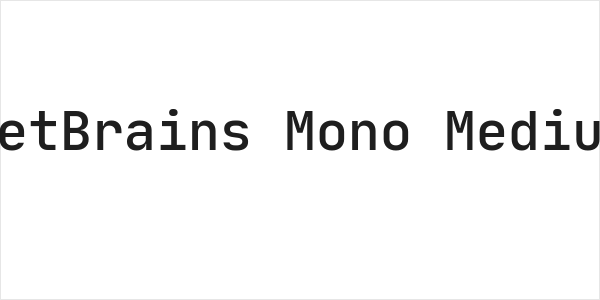 JetBrains Mono Medium Logo