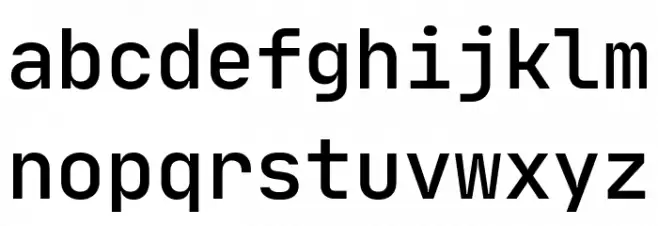 JetBrains Mono Medium Font LOWERCASE