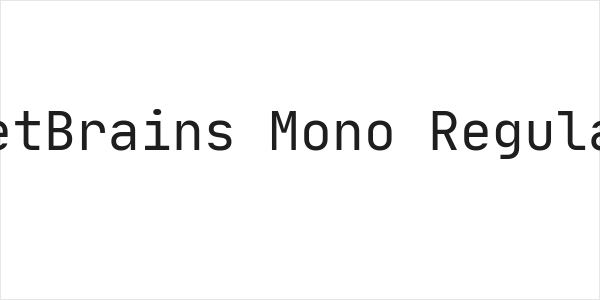 JetBrains Mono Regular Logo