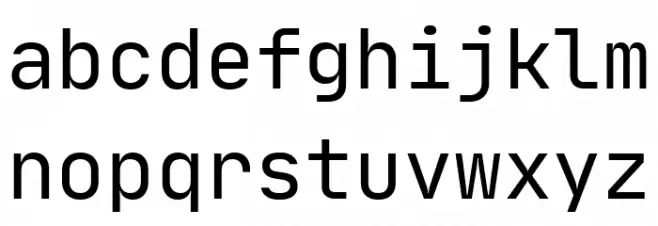 JetBrains Mono Regular Fonte MINÚSCULAS