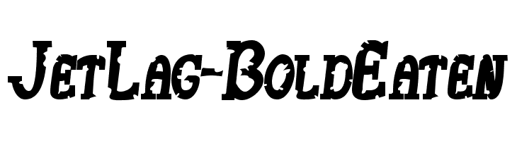 JetLag-BoldEaten Font