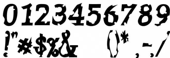 JetLag-BoldEaten Font OTHER CHARS