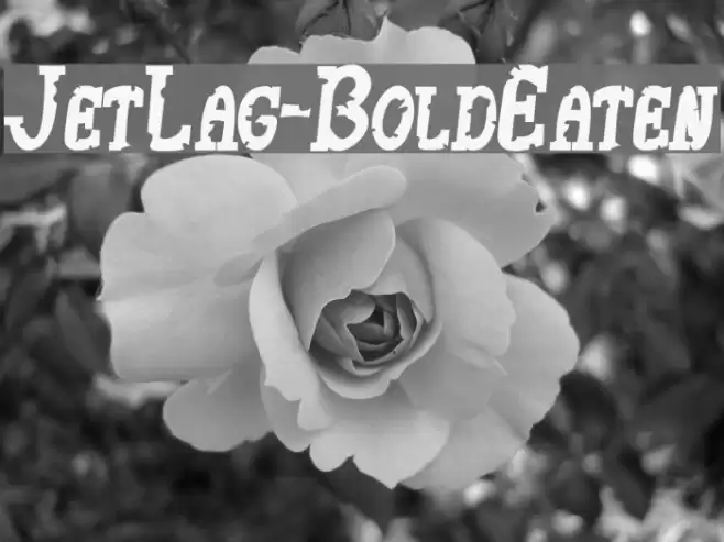 JetLag-BoldEaten Font examples