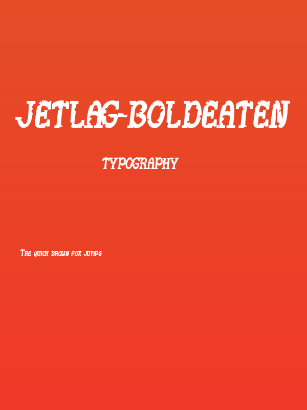 JetLag-BoldEaten Poster