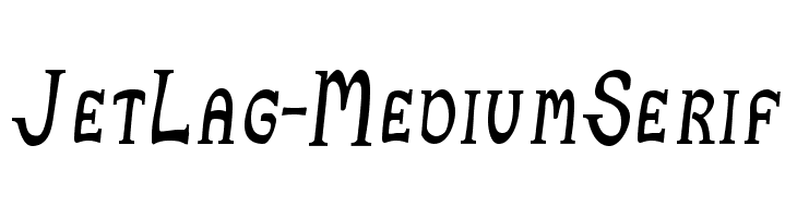 JetLag-MediumSerif  नि: शुल्क फ़ॉन्ट्स डाउनलोड