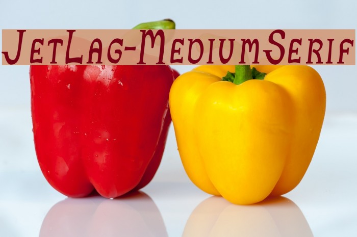 JetLag-MediumSerif Font examples