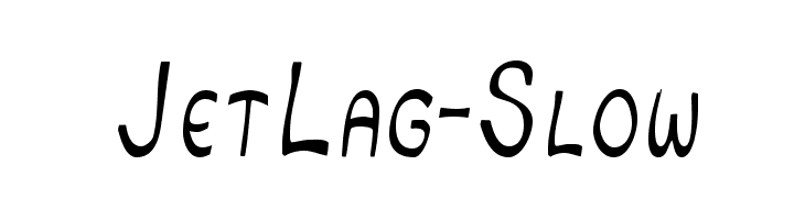 JetLag-Slow Font