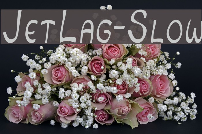 JetLag-Slow Font examples