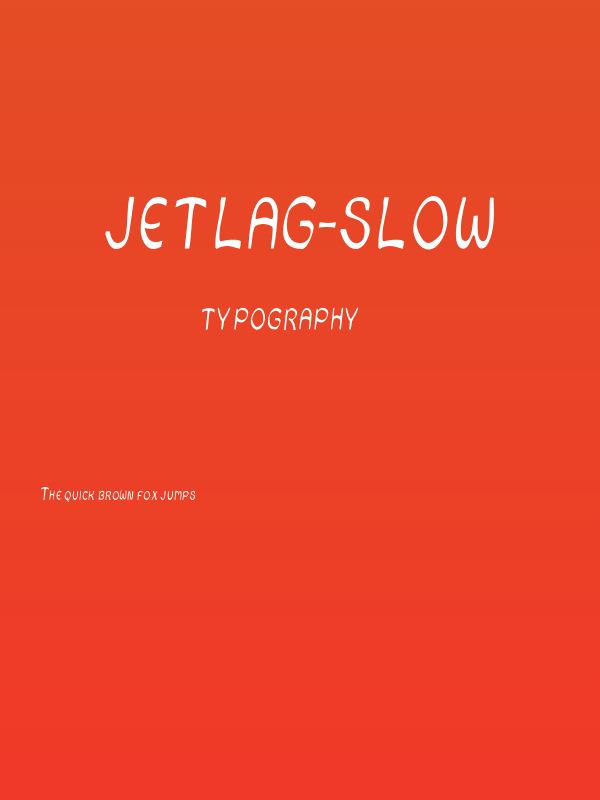 JetLag-Slow Poster