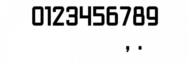 JetPilotRegular Font OTHER CHARS