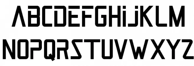 JetPilotRegular フォント 小文字