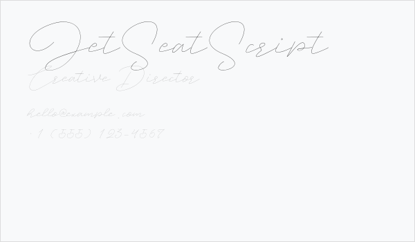 JetSeatScript Business Card