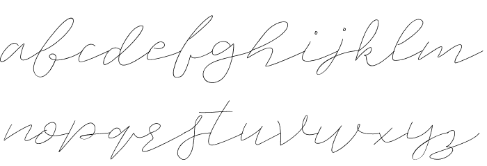 JetSeatScript Font LOWERCASE