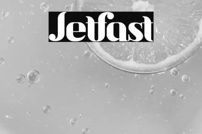Jetfast Font examples