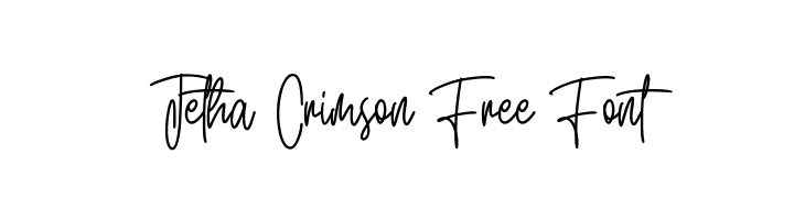 Jetha Crimson Free Font  font caratteri gratis