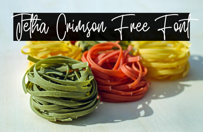 Jetha Crimson Free Font Example 1