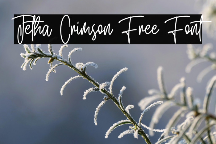 Jetha Crimson Free Font Example 2