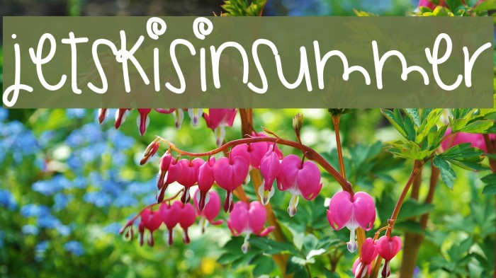 JetskisInSummer Font examples